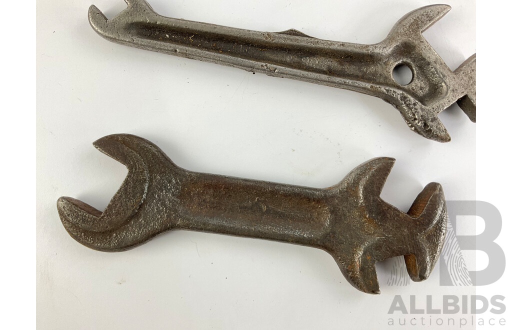 Vintage Multiple Size Spanners Including Fit-All and Standard