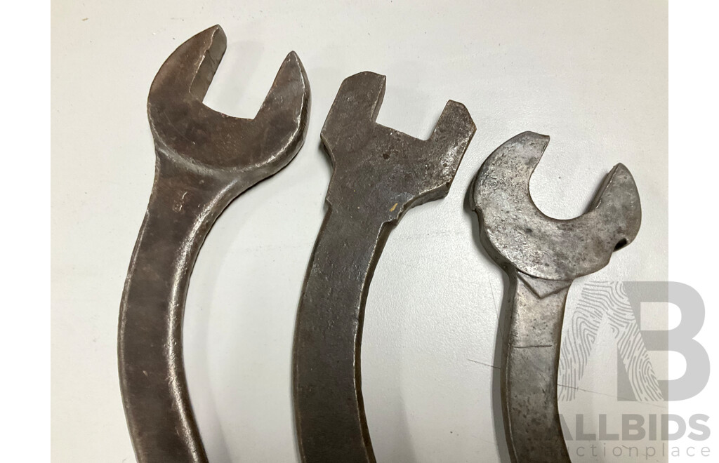 Collection of Large Double Ended Whitworth/Imperial 'S' Spanners