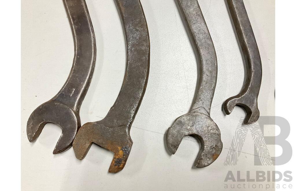 Collection of Large Double Ended Whitworth/Imperial 'S' Spanners