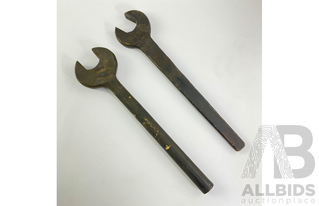 Two Vintage New South Wales Transport Department Spanners