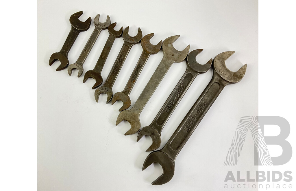 Collection of Vintage King Dick Double Ended Spanners