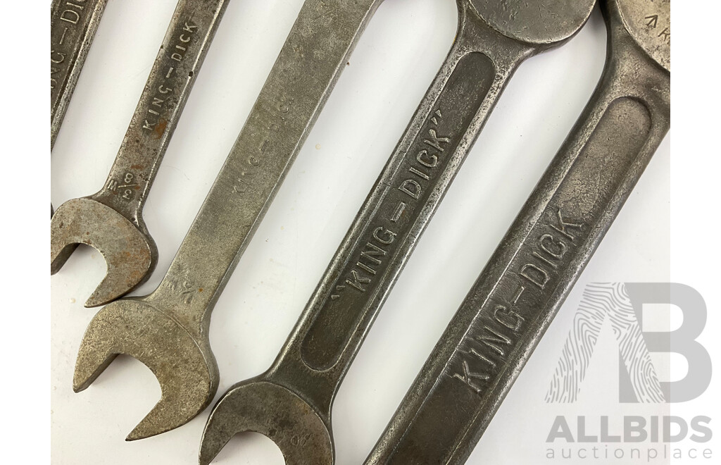 Collection of Vintage King Dick Double Ended Spanners