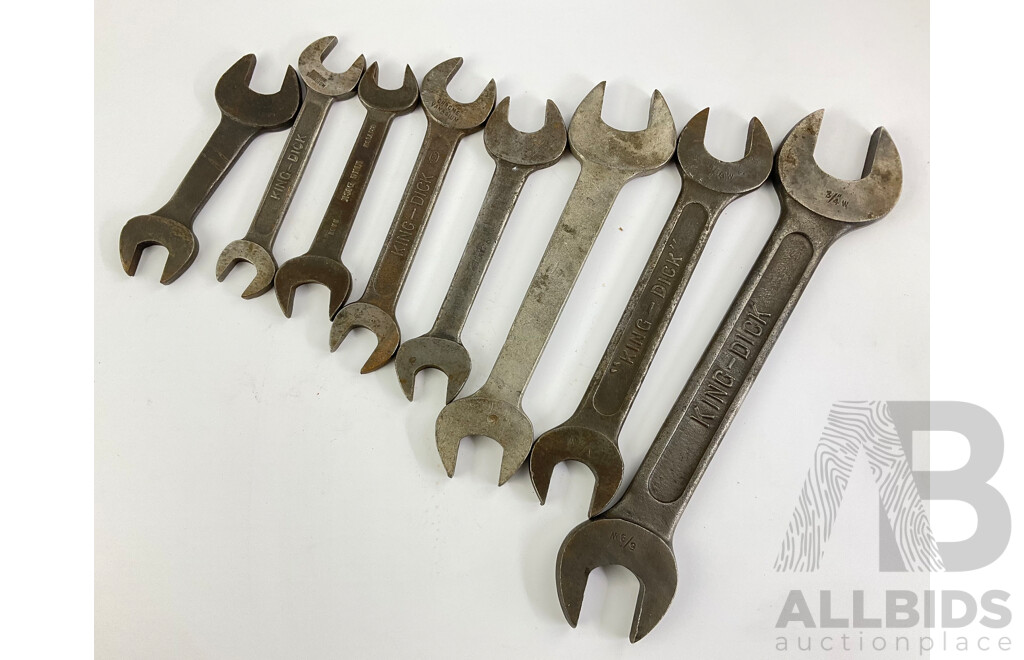 Collection of Vintage King Dick Double Ended Spanners