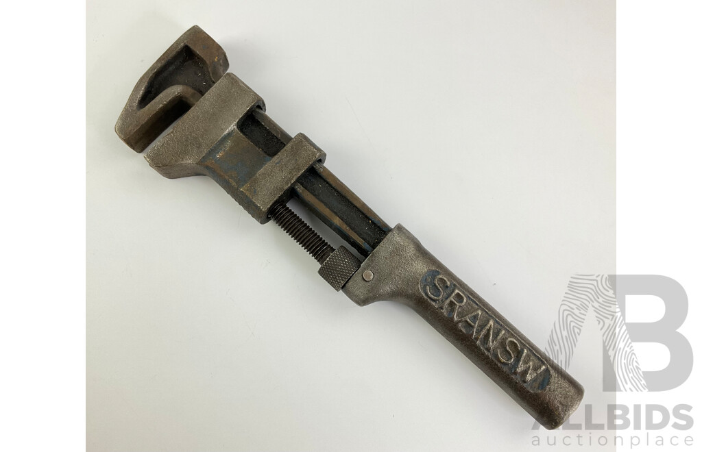 Vintage State Rail Authority New South Wales Adjustable Wrench