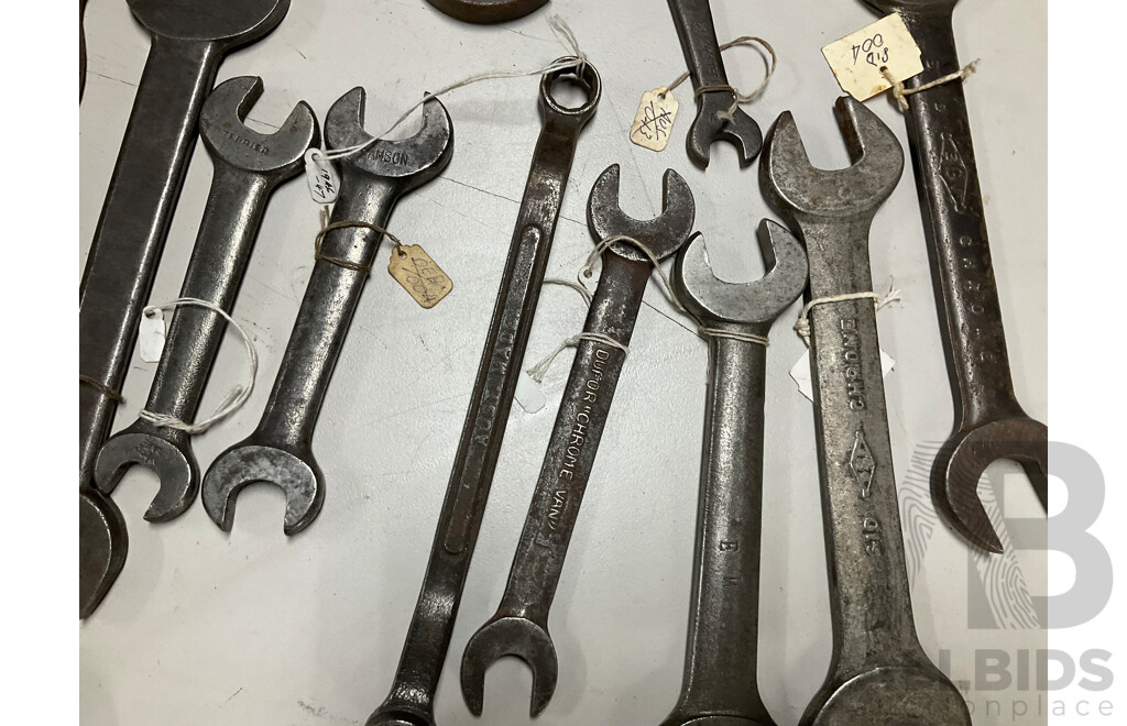 Collection of Australian Spanners Including Sidchrome, Cyclone, Foy & Gibson and More