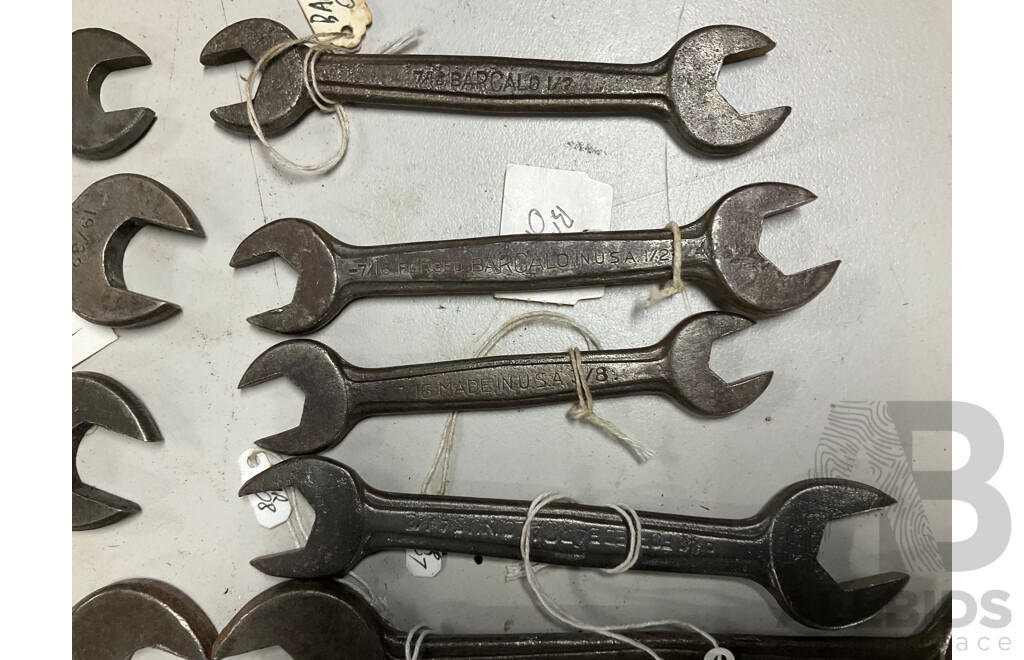 Vintage Dreadnaught and Barcalo Imperial Open End Spanners, Made in USA and Canada