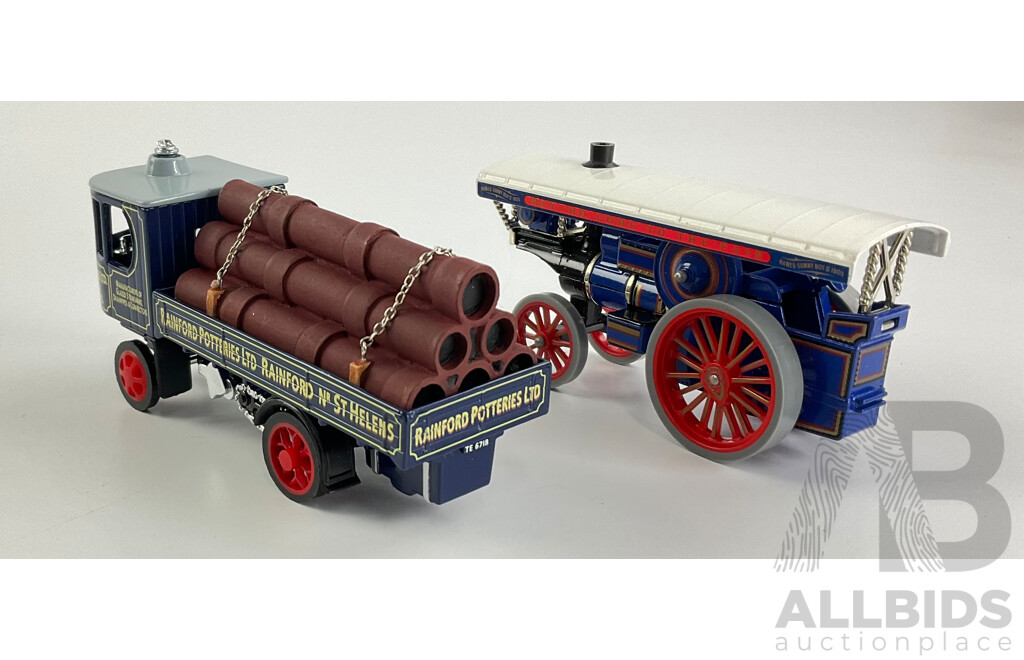 Matchbox Diecast Models of Yesteryear 1929 Garrett Steam Wagon and Showman's Engine