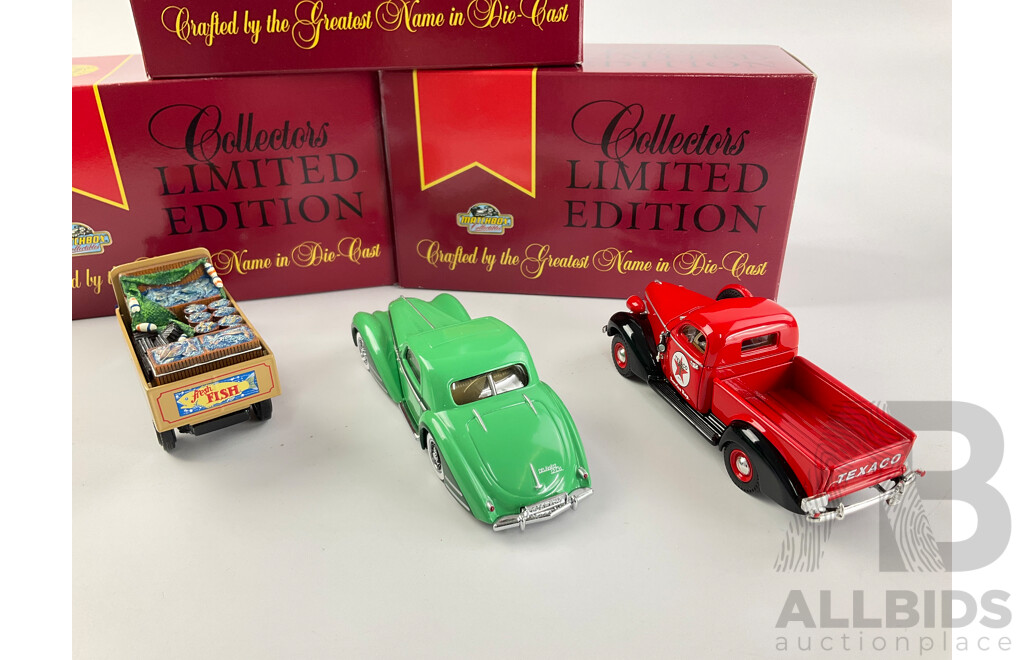 Matchbox Diecast Models of Yesteryear Collectors Limited Edition Including 1946 Delahaye, 1938 Studebaker, 1930 Mack