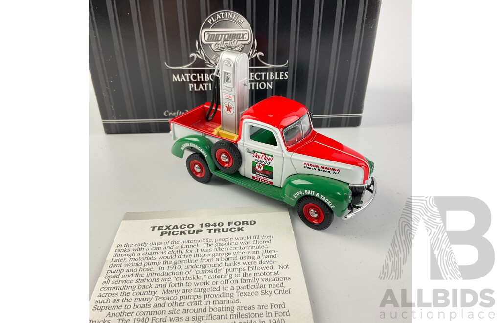 Matchbox Diecast Collectibles Platinum Edition 1940 Ford Utility with Guisval 1928 Lincoln and 1932 Cadillac