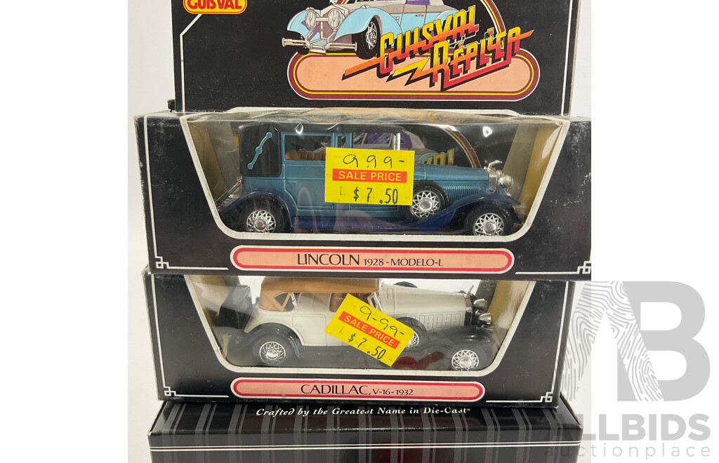 Matchbox Diecast Collectibles Platinum Edition 1940 Ford Utility with Guisval 1928 Lincoln and 1932 Cadillac