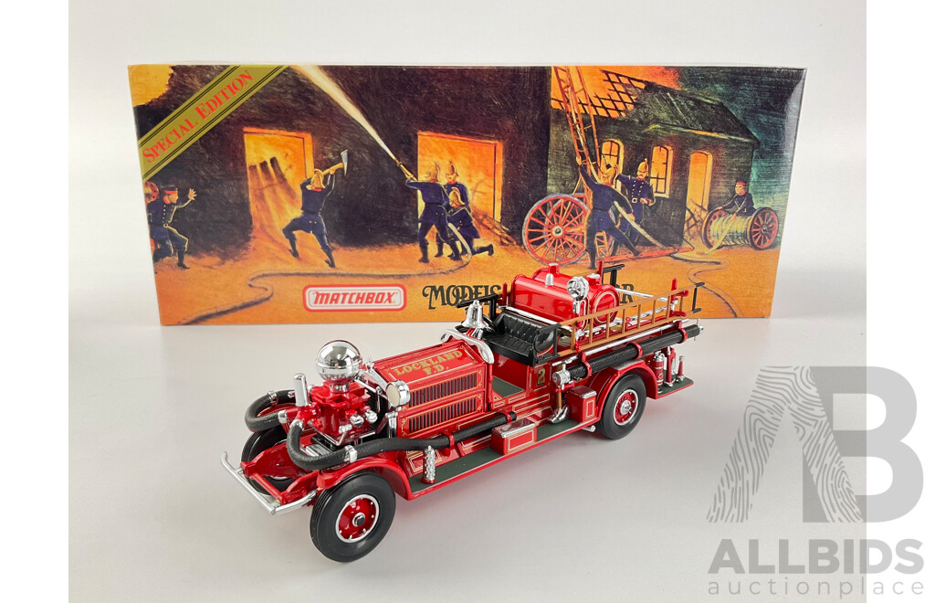 Matchbox Diecast Models of Yesteryear Fire Engine Series 1927 Aherns-Fox N-S-4  (YSFE04-M)