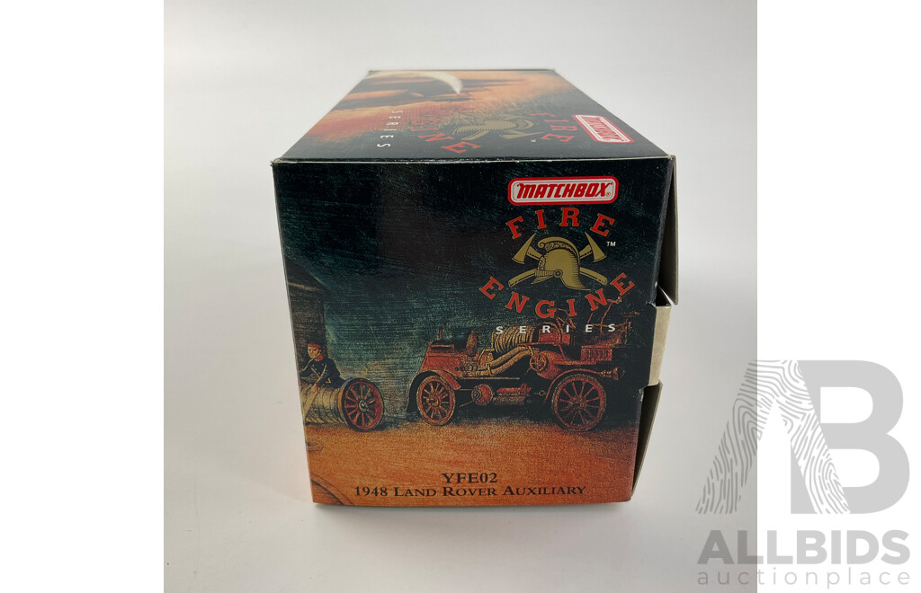 Matchbox Diecast Models of Yesteryear Fire Engine Series 1948 Land Rover Auxiliary (YFE02)