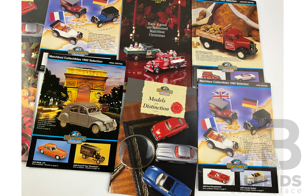 Collection of Matchbox 1990's Collectors Catalogues