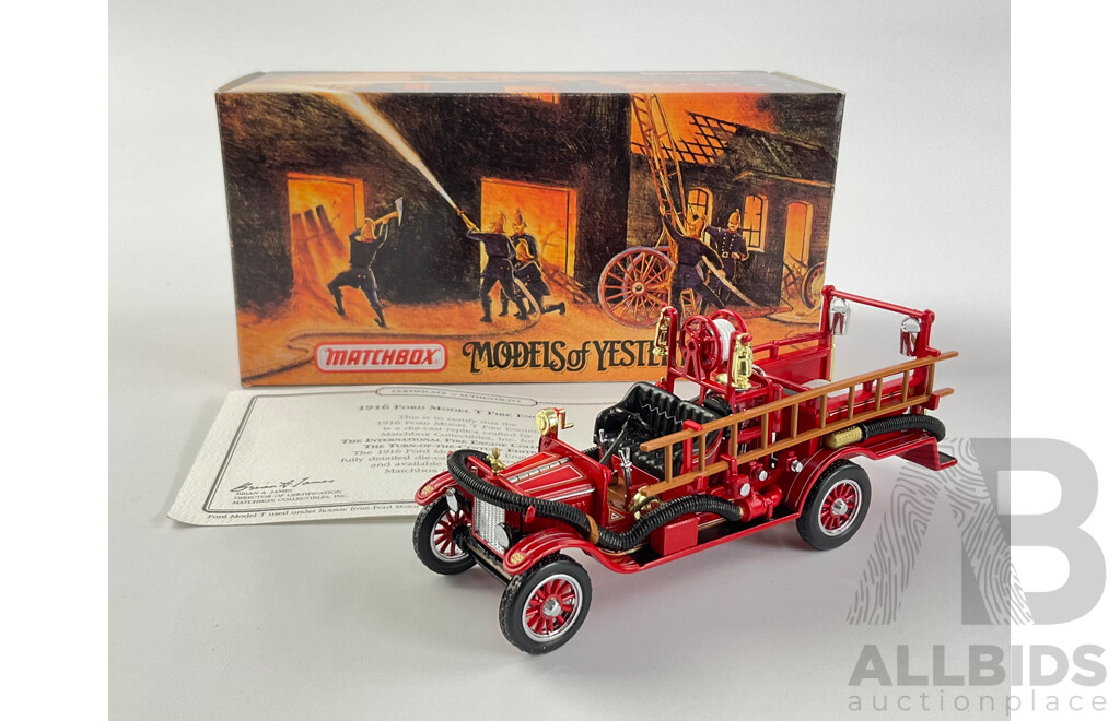 Matchbox Models of Yesteryear Fire Engine Series 1916 Ford Model T (YFE22-M)