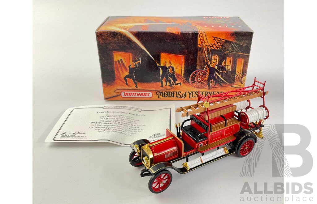 Matchbox Models of Yesteryear Fire Engine Series 1912 Mercedes-Benz (YFE20-M)