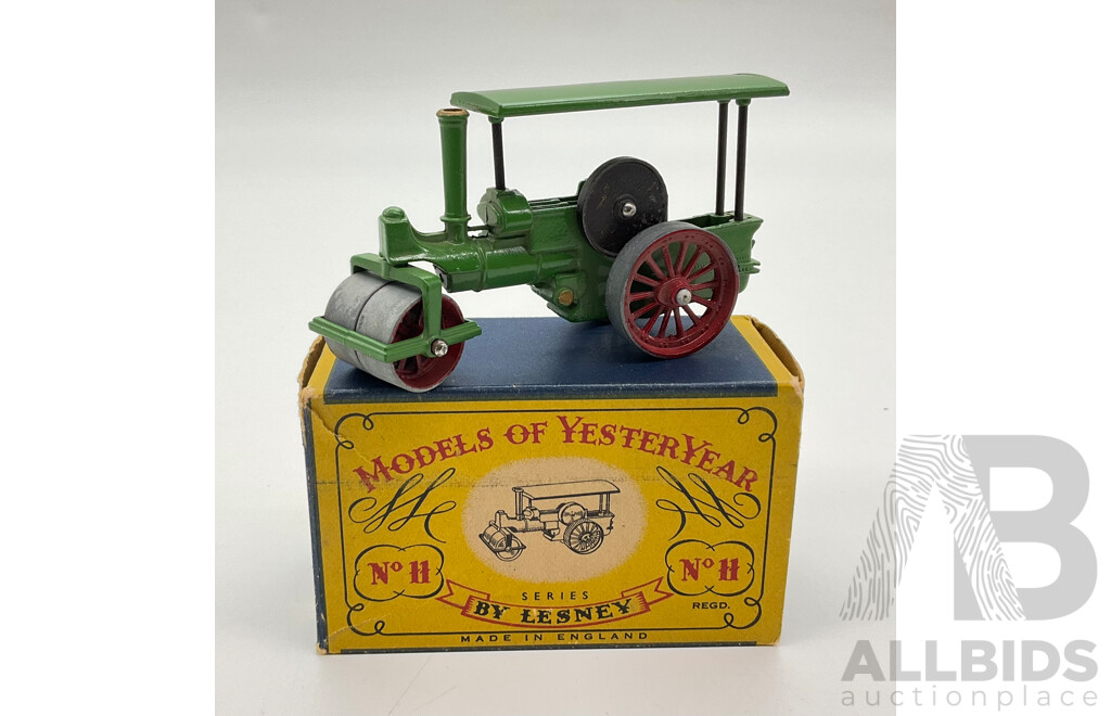 Vintage Matchbox Models of Yesteryear Diecast Aveling & Porter Steam Roller, No 11