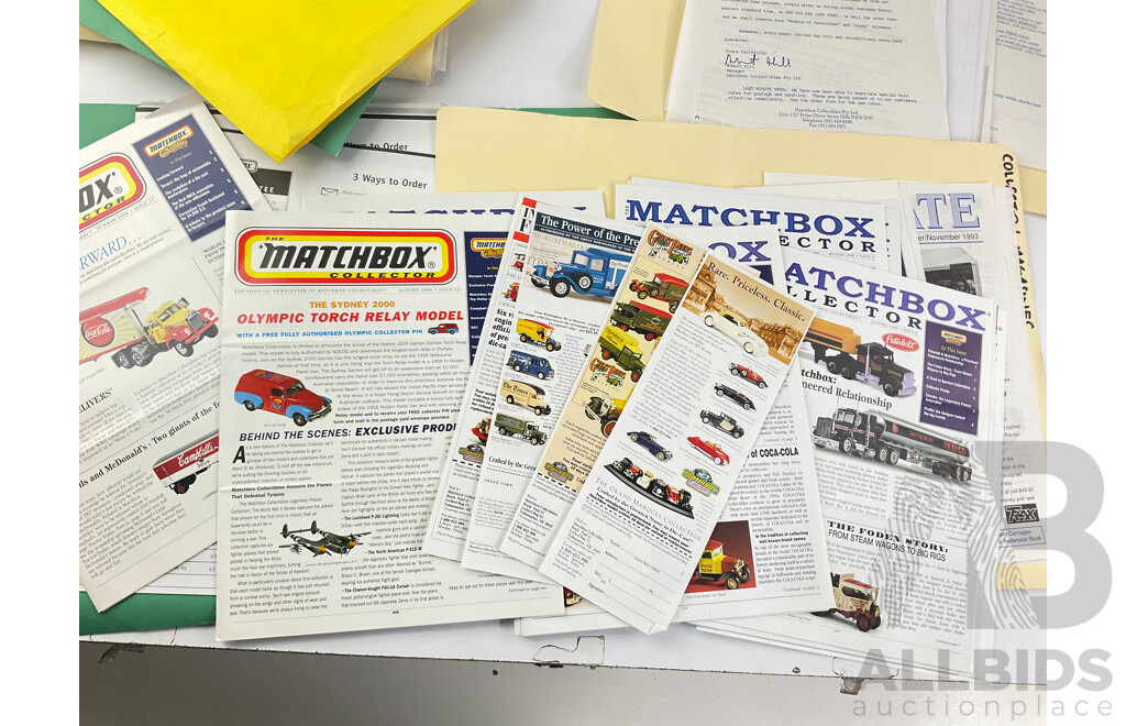 Collection of Vintage Matchbox Catalogues, Brochures and Bulletins