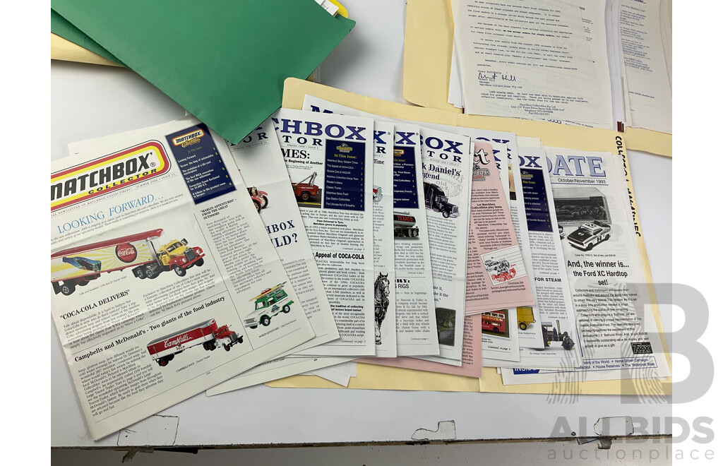 Collection of Vintage Matchbox Catalogues, Brochures and Bulletins