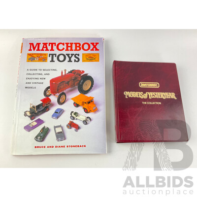 Matchbox Toys Book, Bruce and Diane Stoneback with Matchbox Models of Yesteryear 'The Collection' Folder Series One to Four