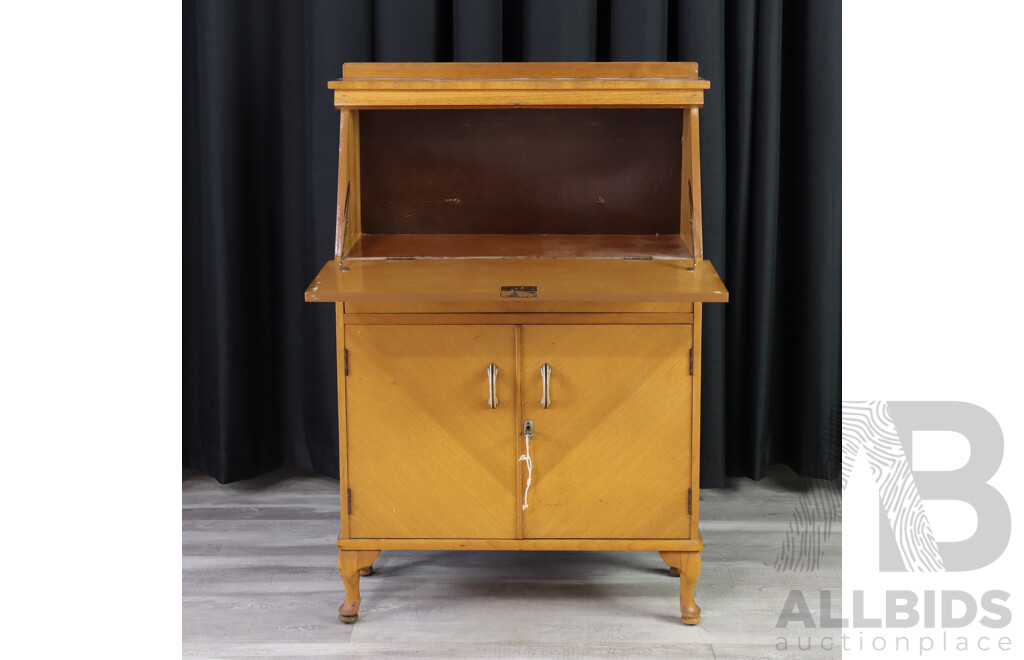 Veneered Drop Front Bureau