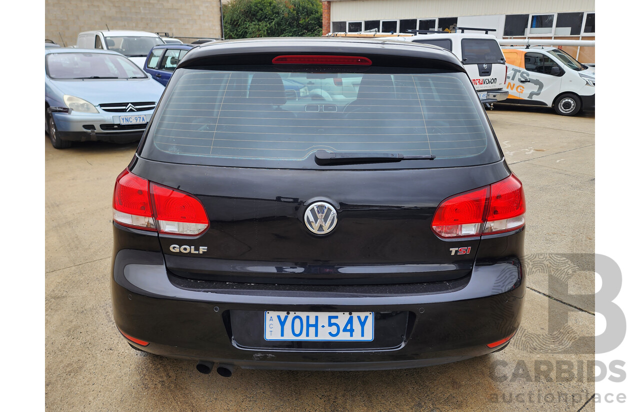 05/2010 Volkswagen Golf 118 TSI COMFORTLINE FWD 1K MY10 5D Hatchback Black 1.4L