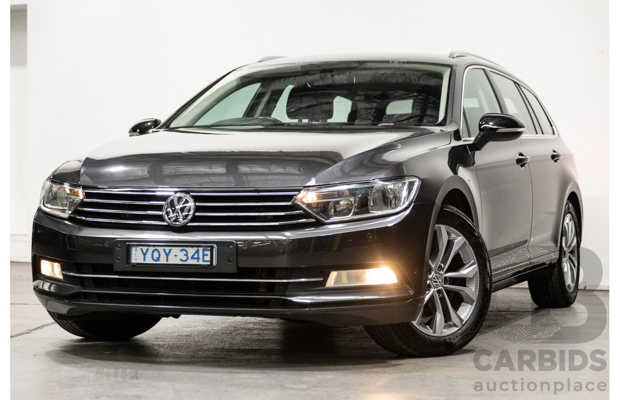 12/2017 Volkswagen Passat 132 TSI B8 MY18 4d Wagon Manganese Grey Metallic Turbo 1.8L