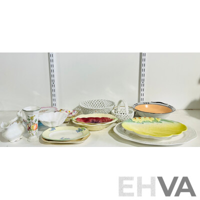 Collection of Vintage Porcelain Including Decorative Platters, Bowls Plates and More