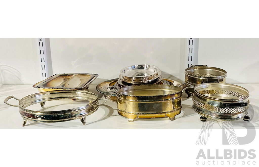 Collection of Vintage Silver Plate Kitchenware