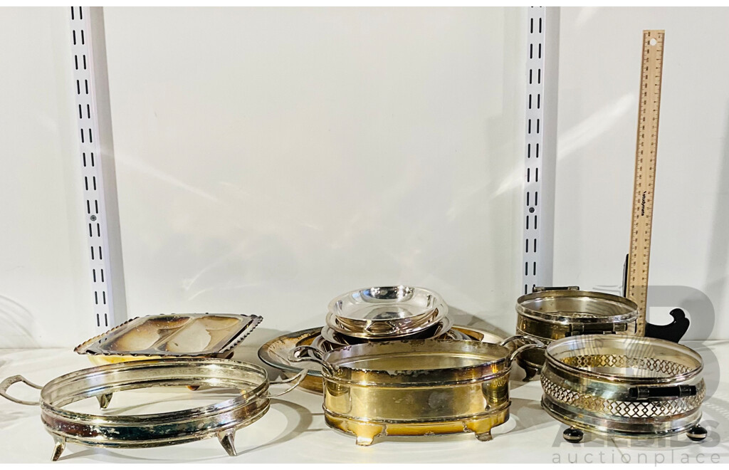 Collection of Vintage Silver Plate Kitchenware