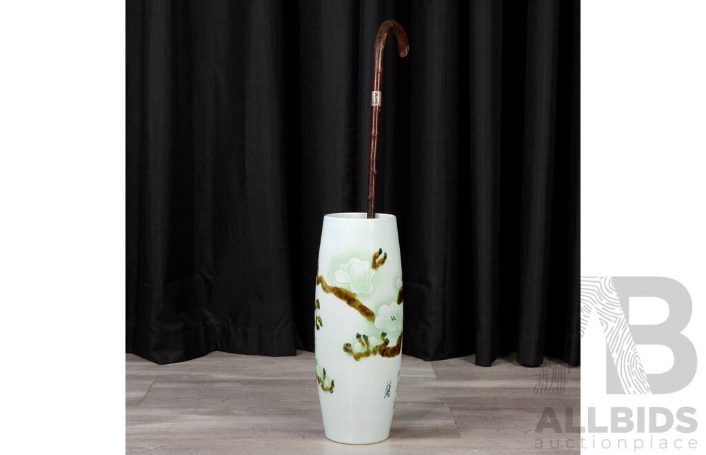 Chinese Ceramic Stick Stand with Stick