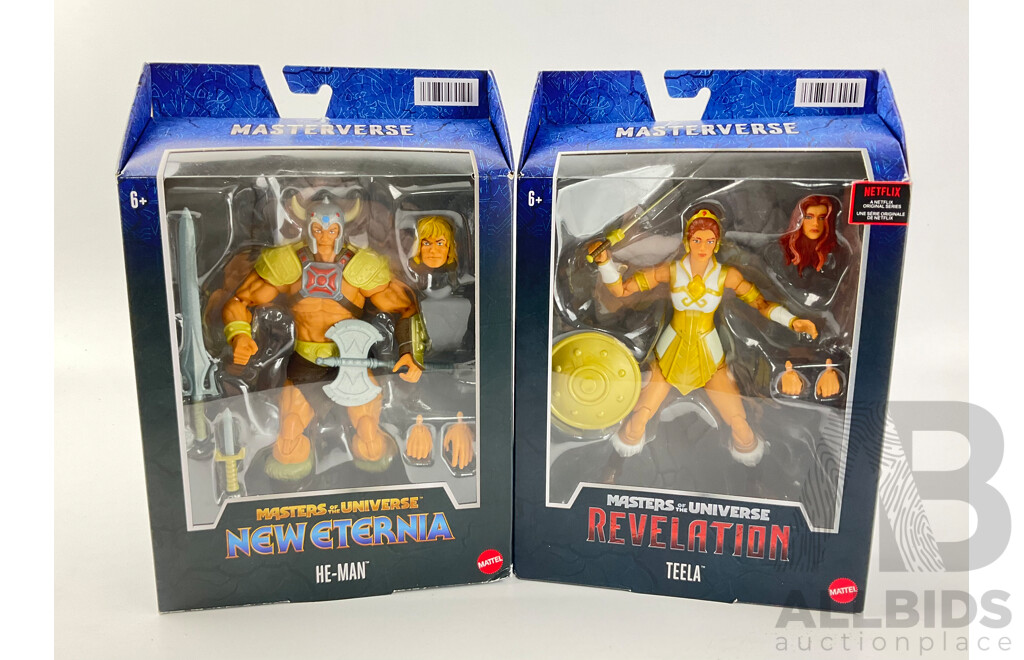 Mattel Masterverse Revelation/New Eternia He-Man and Teela in Original Packaging