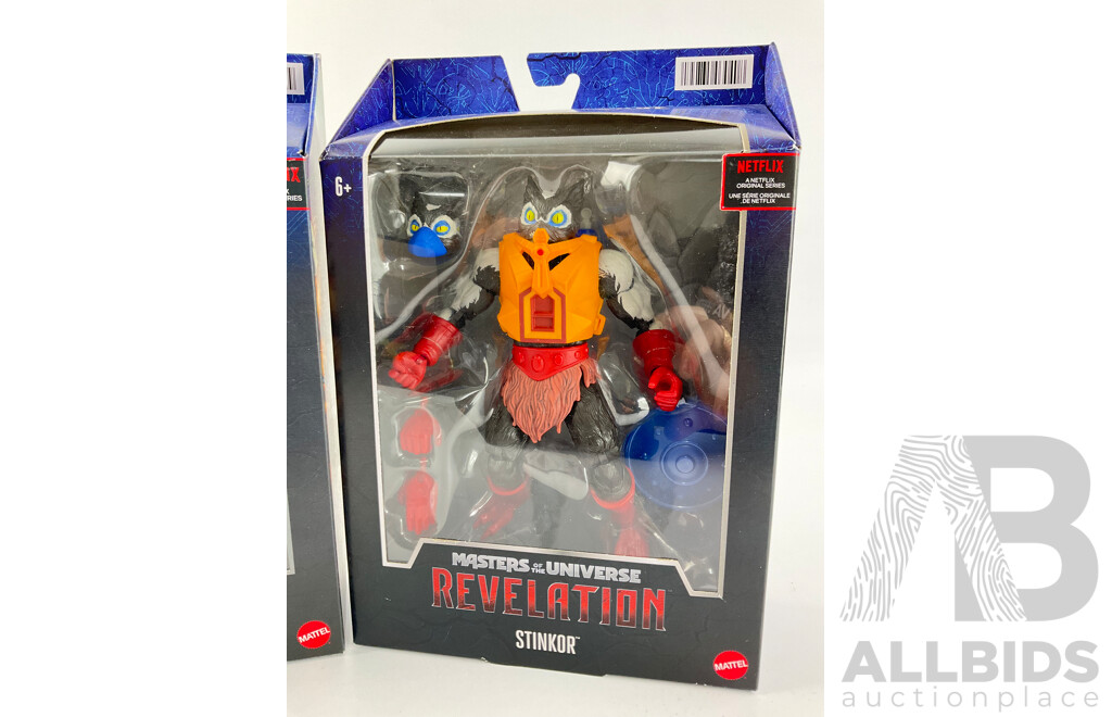 Mattel Masters of the Universe Revelation Stinkor and Beast Man in Original Packaging