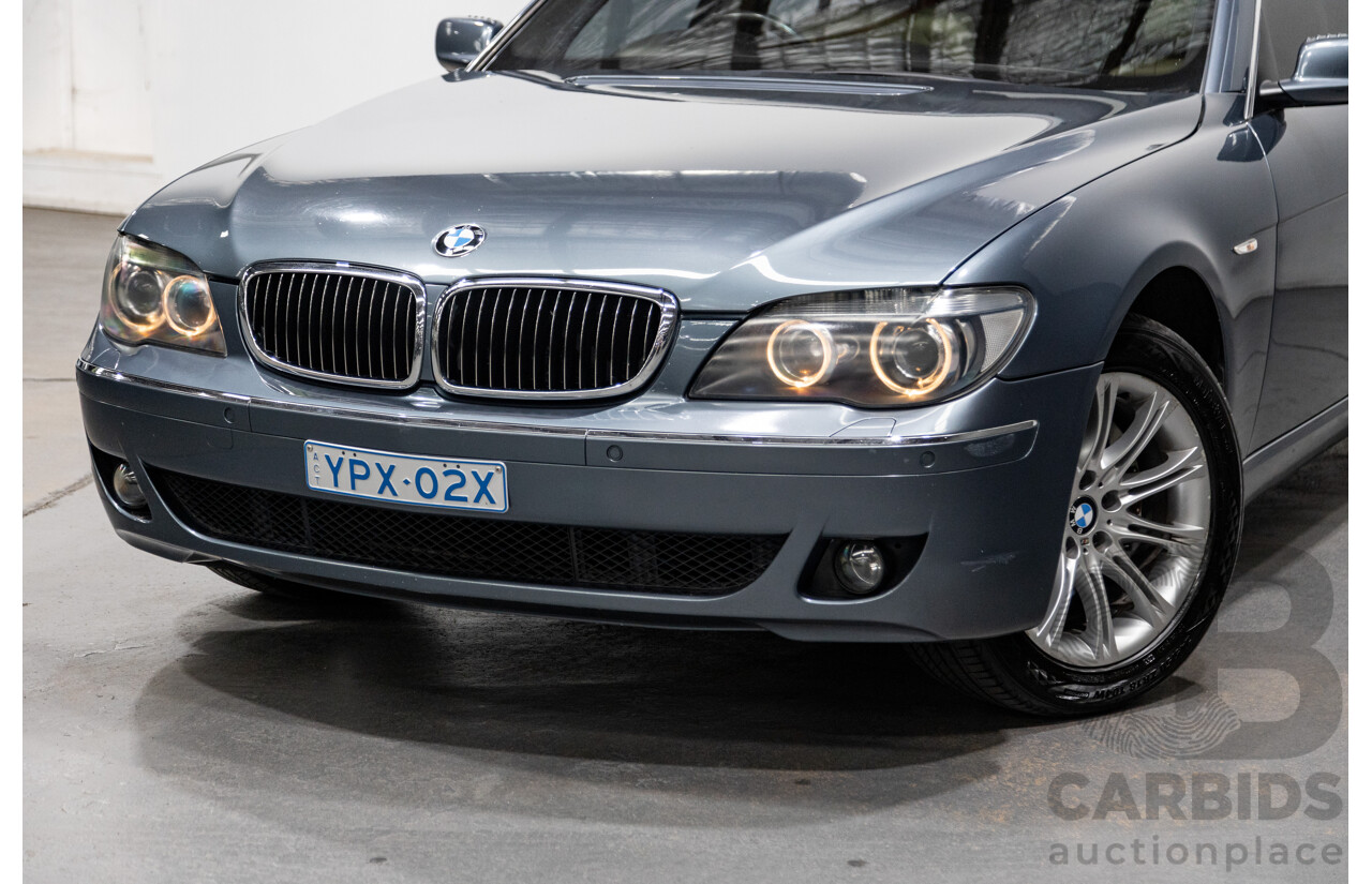 8/2005 BMW 740i LCI E65 MY05 Upgrade 4d Sedan Michigan Blue Metallic V8 4.0L