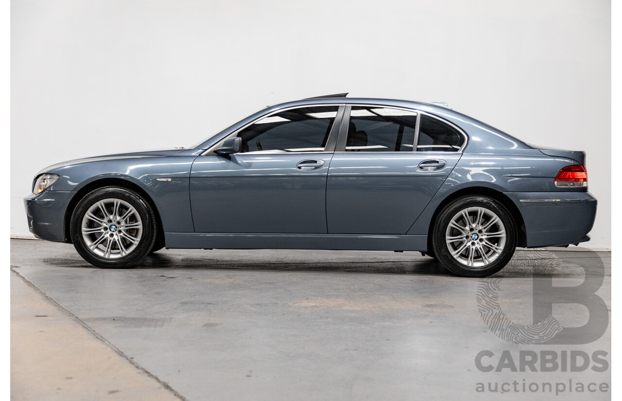 8/2005 BMW 740i LCI E65 MY05 Upgrade 4d Sedan Michigan Blue Metallic V8 4.0L