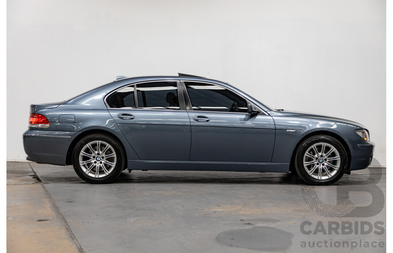 8/2005 BMW 740i LCI E65 MY05 Upgrade 4d Sedan Michigan Blue Metallic V8 4.0L