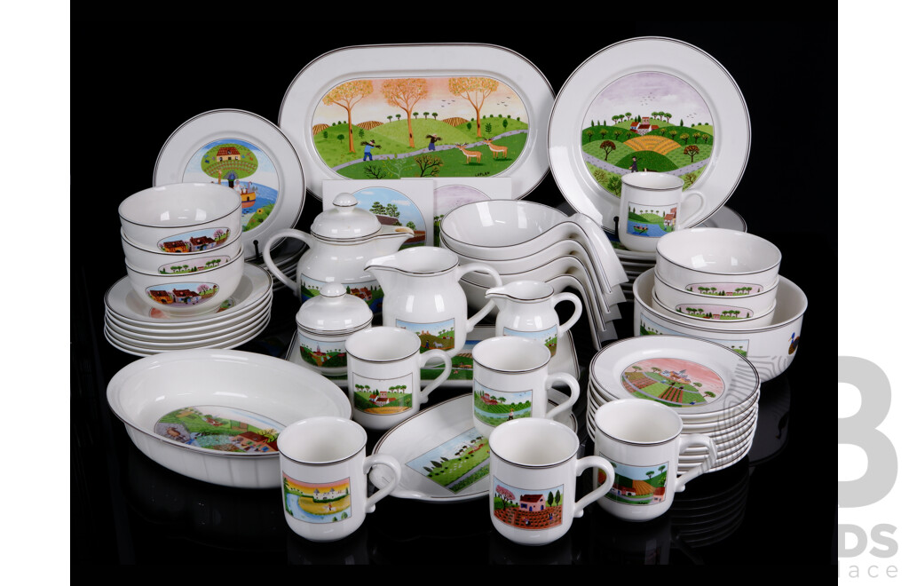 Fantastic Villeroy & Boch 54 Piece Dinner Service in Design Naif