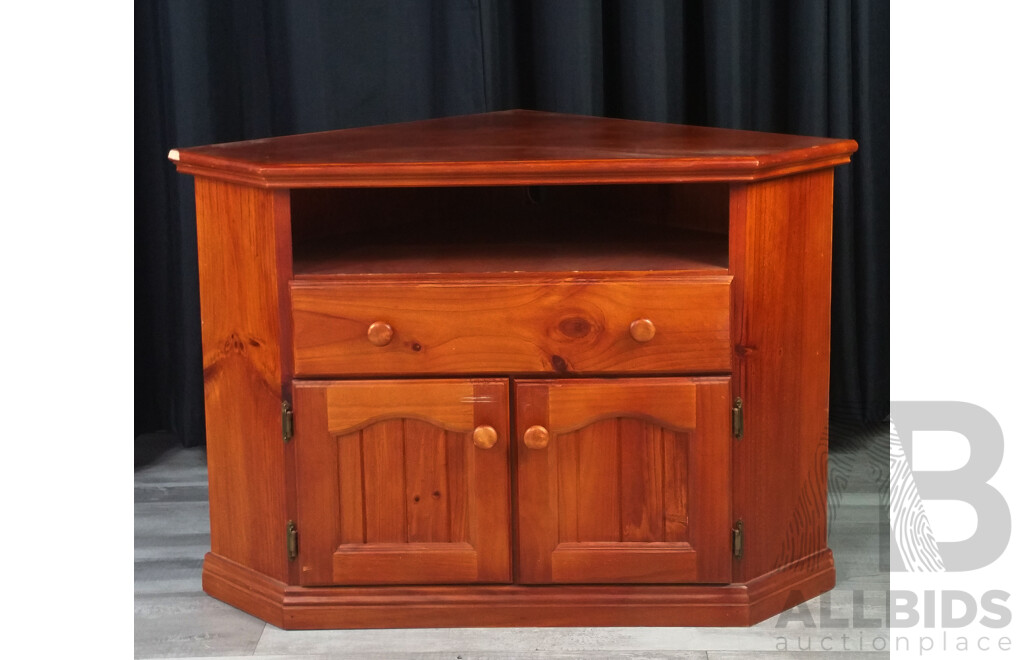 Pine Corner Cabinet