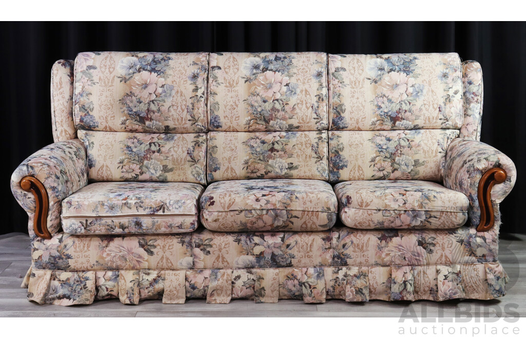 Fabric Three Piece Lounge Suite