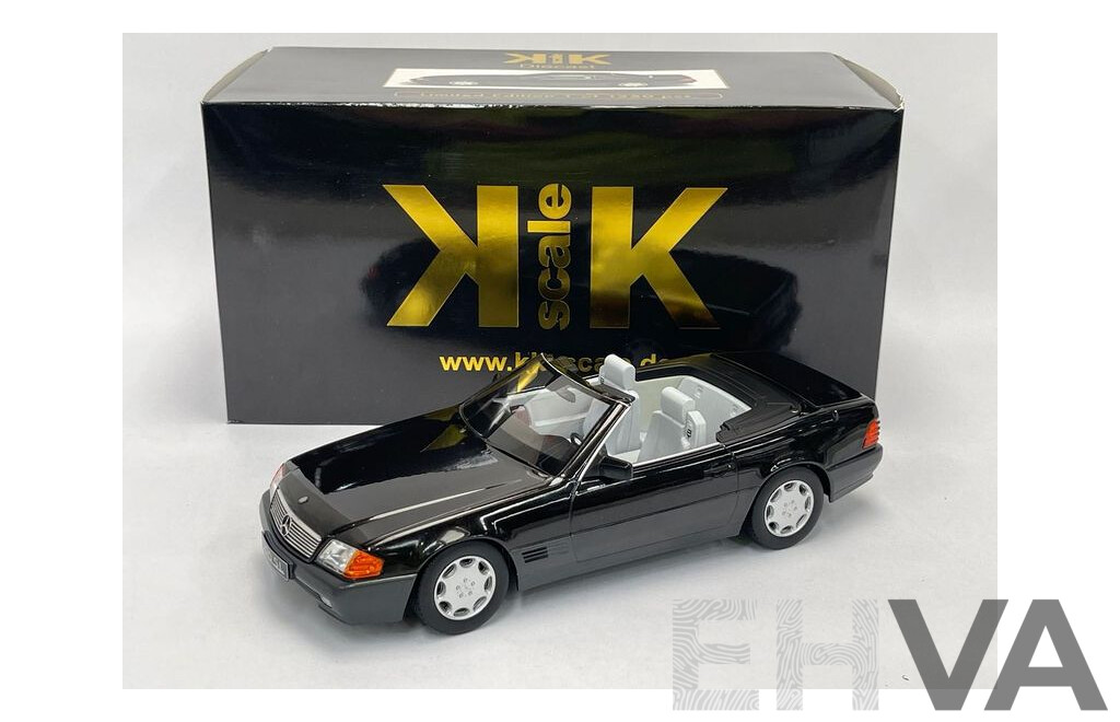 KK-Scale Mercedes Benz R129 SL500 Convertible & Hardtop Black 1:18 - New