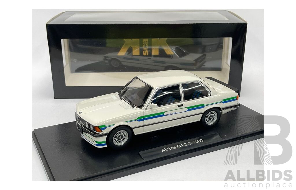 KK-Scale 1980 BMW E21 Alpina C1 2.3 White KKDC181171 1:18 Scale Model Car- New