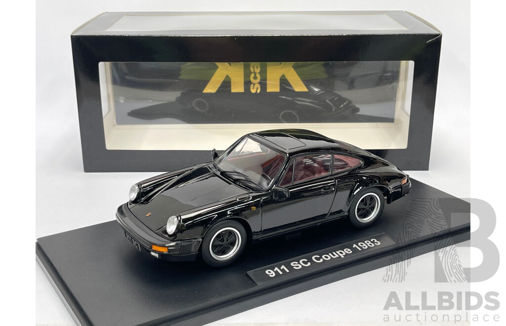 KK-Scale 1983 Porsche 911 SC Coupe Black 1:18 - New