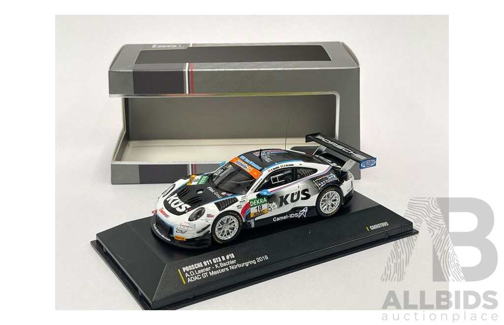 IXO Models 2018 Porsche 911 GT3 R ADAC GT Masters Nürburgring - 1:43 Scale - Brand New