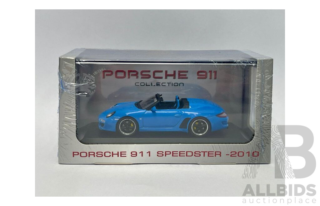 Atlas 2010 Porsche 911 997 Speedster Blue 1:43 Scale - New