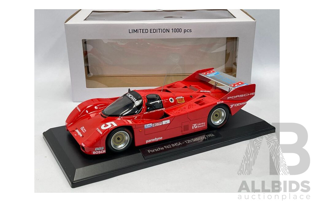 Norev 1986  Porsche 962 IMSA 12h Sebring  1:18 Scale - New