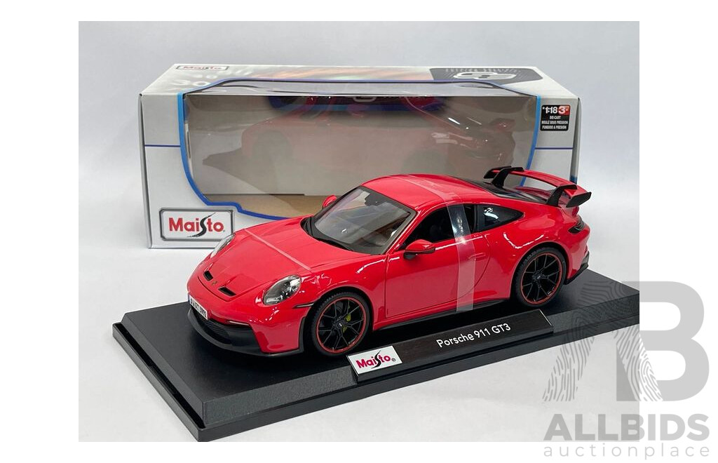 Maisto Porsche 911 GT3 -  1:18 Scale - New