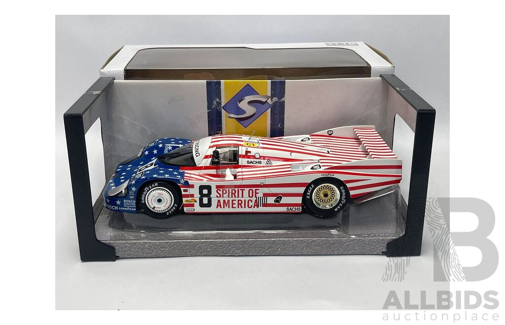 Solido 1986 Porsche 956LH – 24H Le Mans #8 FOLLMER, MORTON, MILLER - 1/18 Scale