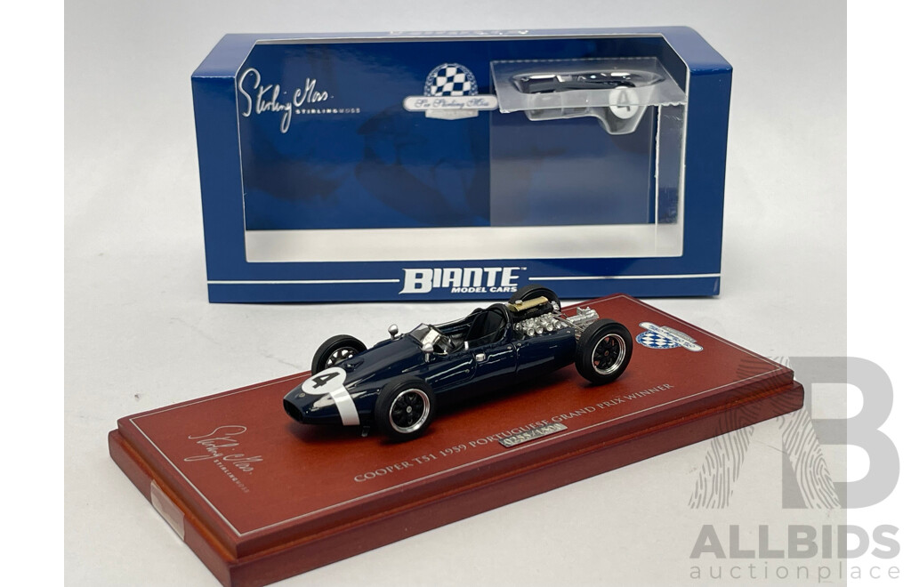 Biante 1959 Cooper T51 Portuguese Grand Prix Winner Stirling Moss - 1/43 Scale