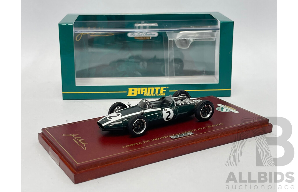 Biante 1960 Cooper T53 Belgium Grand Prix Winner Jack Brabham - 1/43 Scale