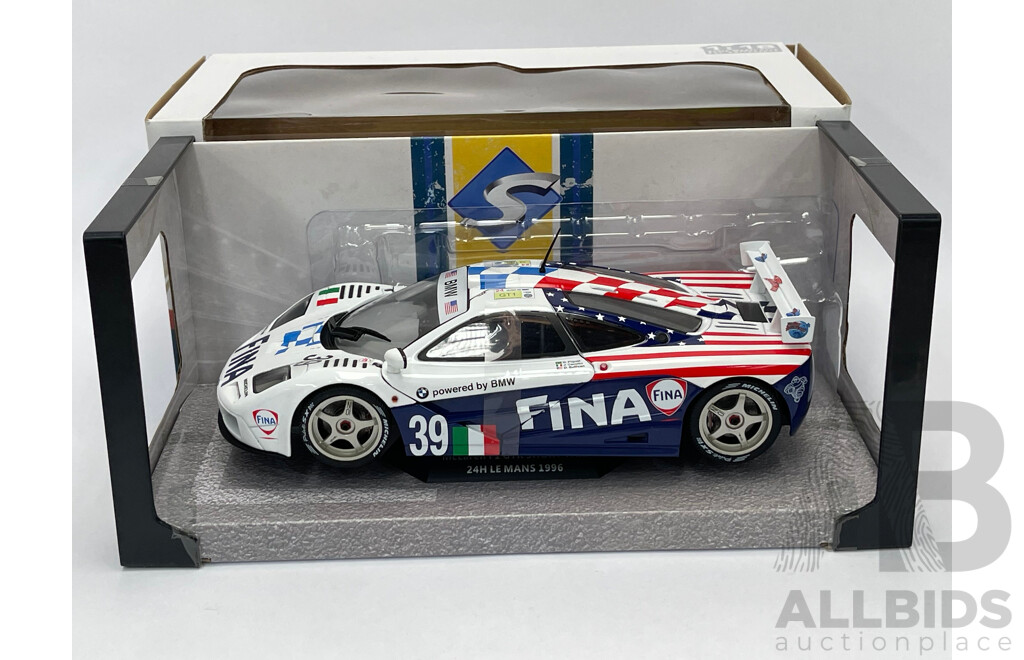 Solido 1996 McLaren F1 GTR 24hr LeMans FINA #39 Piquet S1804103 1:18 Scale - New