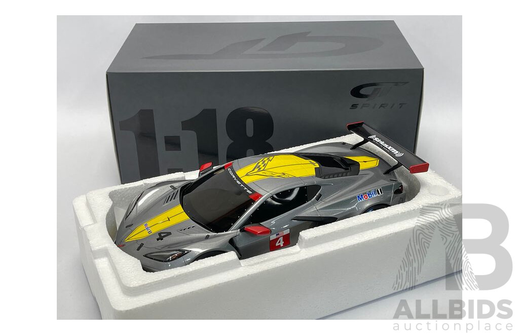 GT Spirit 2020 Corvette C8.R N4 Presentation Version 1:18 Scale Model Car - New